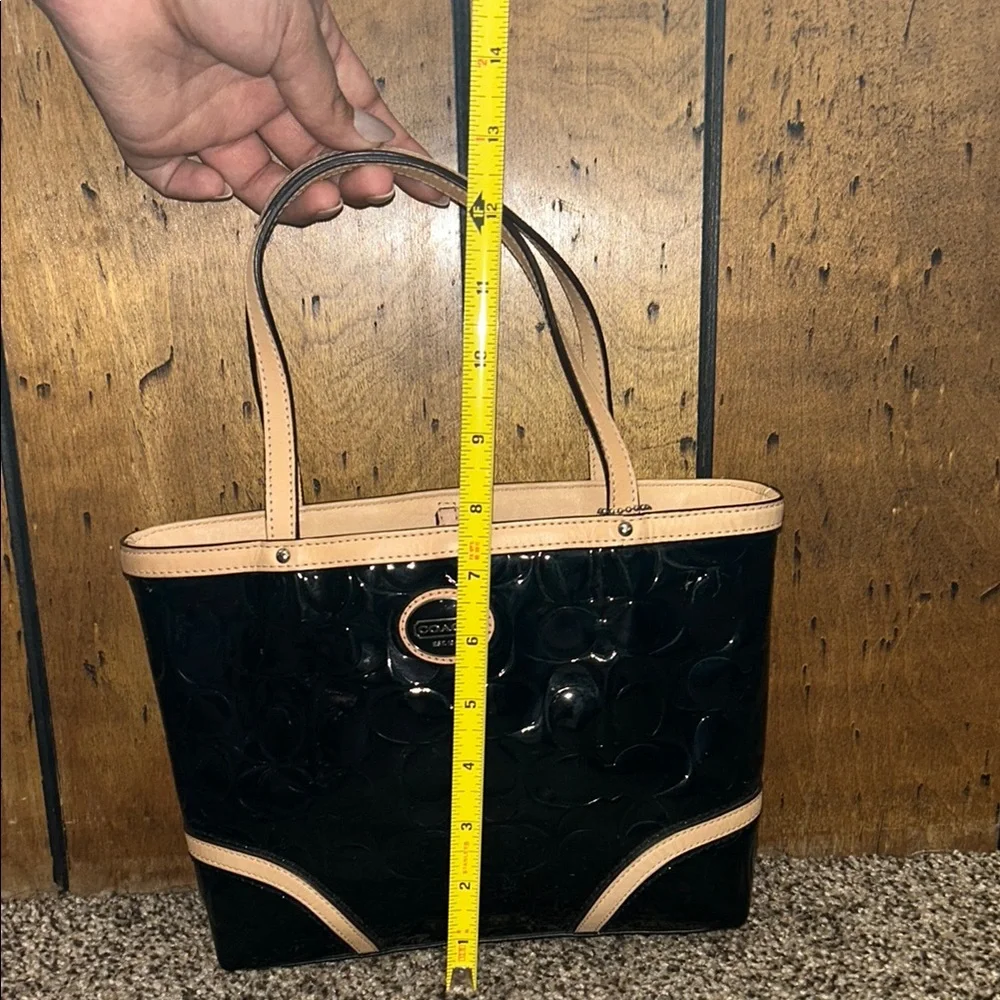 Coach Black and Tan Bag - Picture 8 of 10